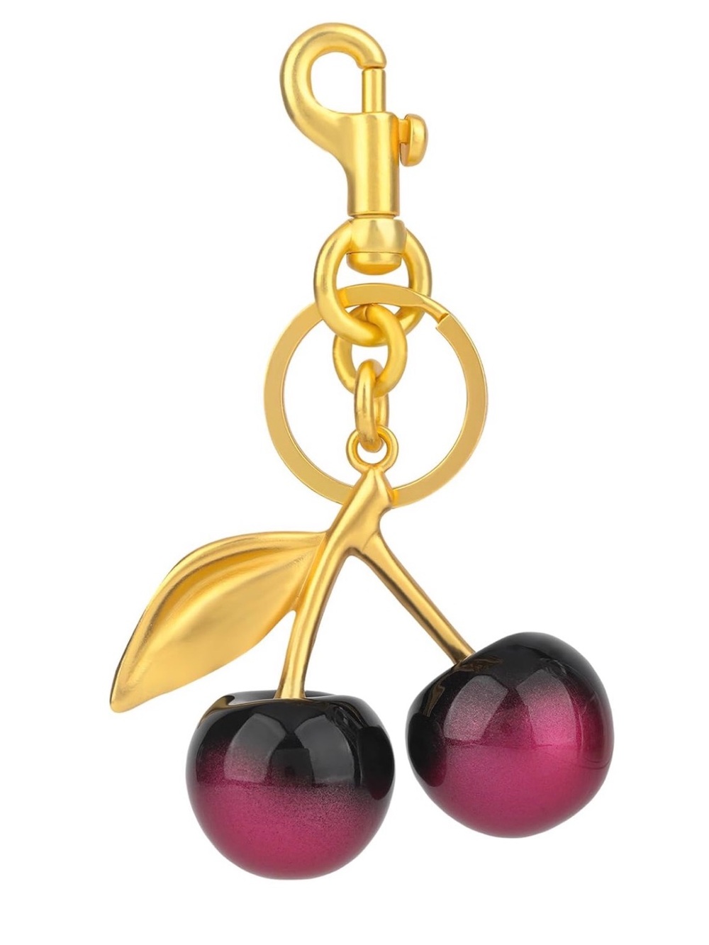 Bundle of 3 Bag Charms - Doll Keychain, Cherry Keychain & Mini Purse Charm 🍒 - Picture 13 of 16
